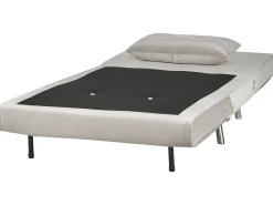 Divano letto singolo FARRIS Velluto Grigio chiaro