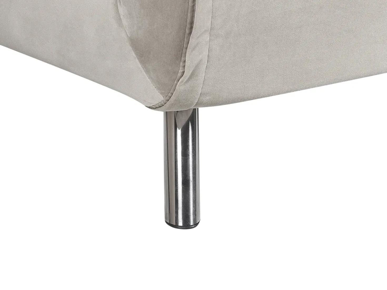 Divano letto singolo FARRIS Velluto Grigio chiaro