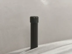 Divano letto singolo FARRIS Velluto Grigio chiaro
