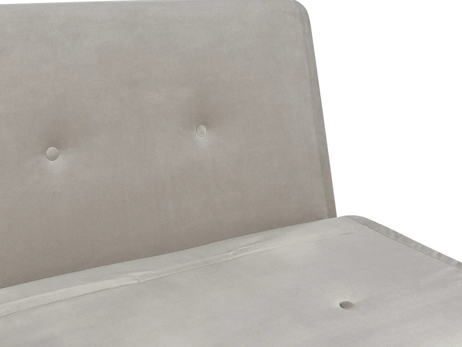 Divano letto singolo FARRIS Velluto Grigio chiaro
