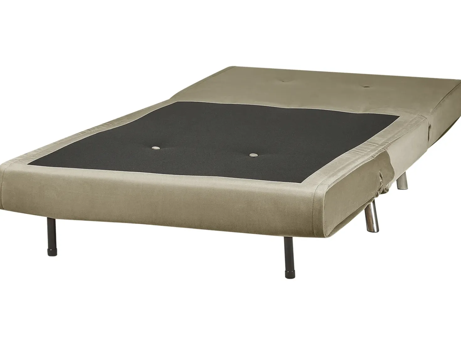 Divano letto singolo FARRIS Velluto Verde oliva