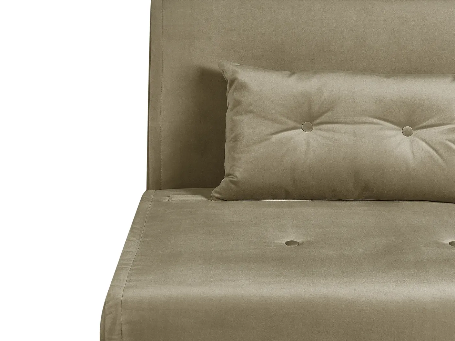Divano letto singolo FARRIS Velluto Verde oliva