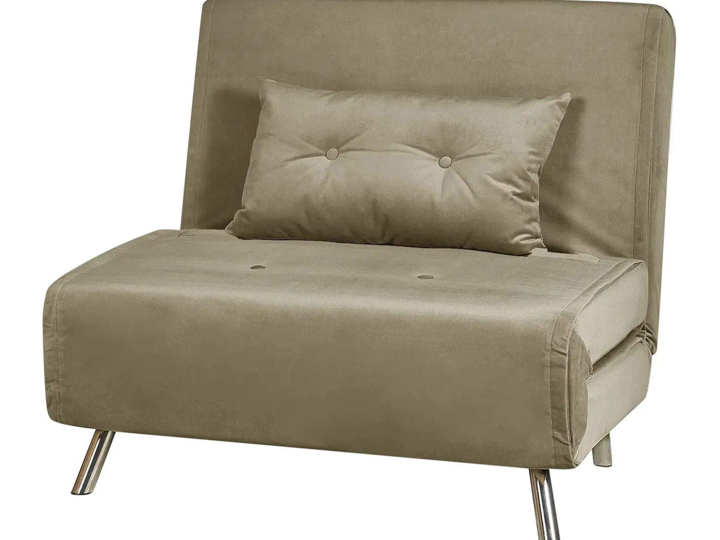 Divano letto singolo FARRIS Velluto Verde oliva