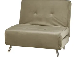 Divano letto singolo FARRIS Velluto Verde oliva