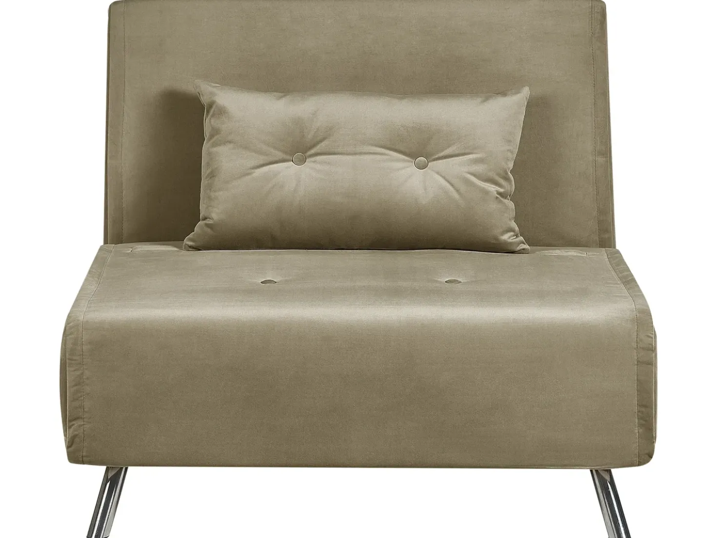 Divano letto singolo FARRIS Velluto Verde oliva