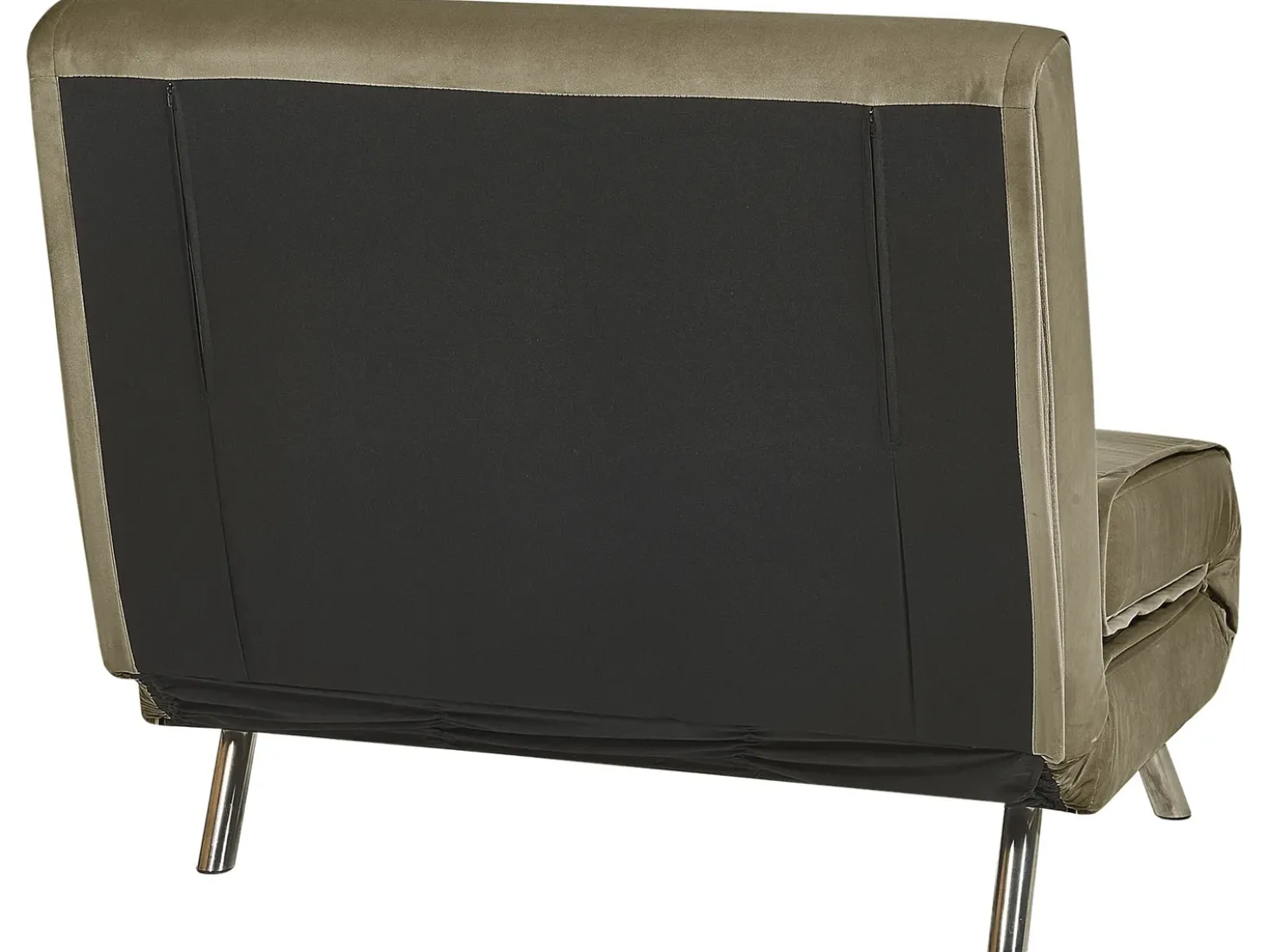Divano letto singolo FARRIS Velluto Verde oliva