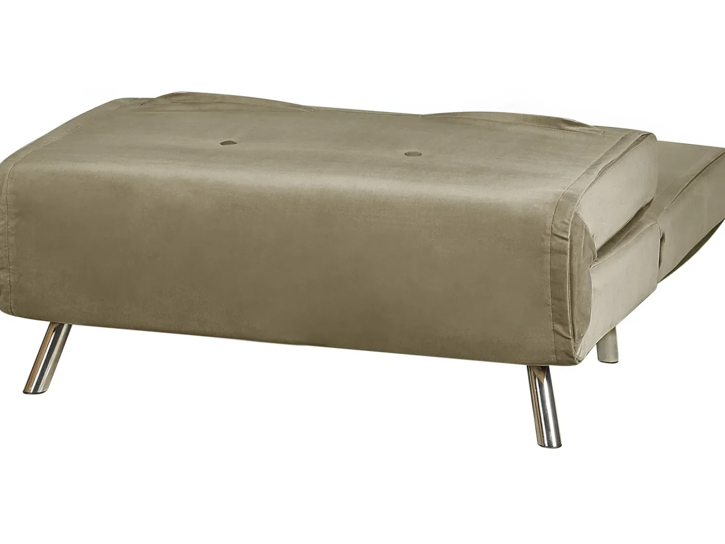 Divano letto singolo FARRIS Velluto Verde oliva