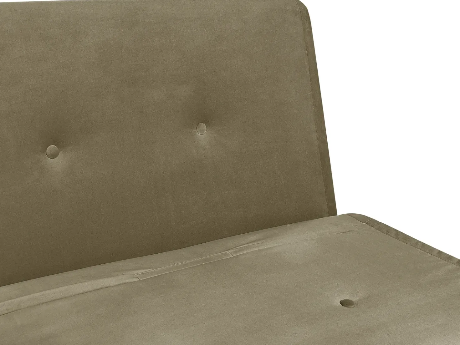 Divano letto singolo FARRIS Velluto Verde oliva