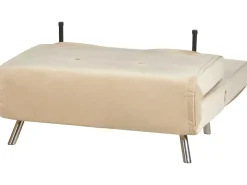Divano letto singolo FARRIS Velluto Beige sabbia