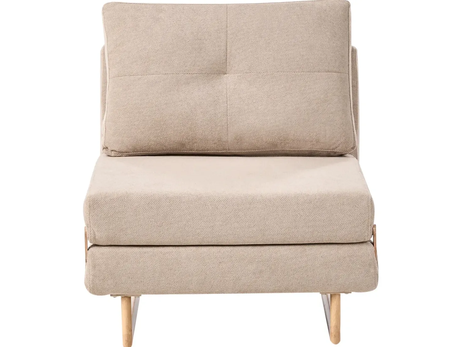 Divano letto singolo JERSLEV Tessuto Marrone chiaro