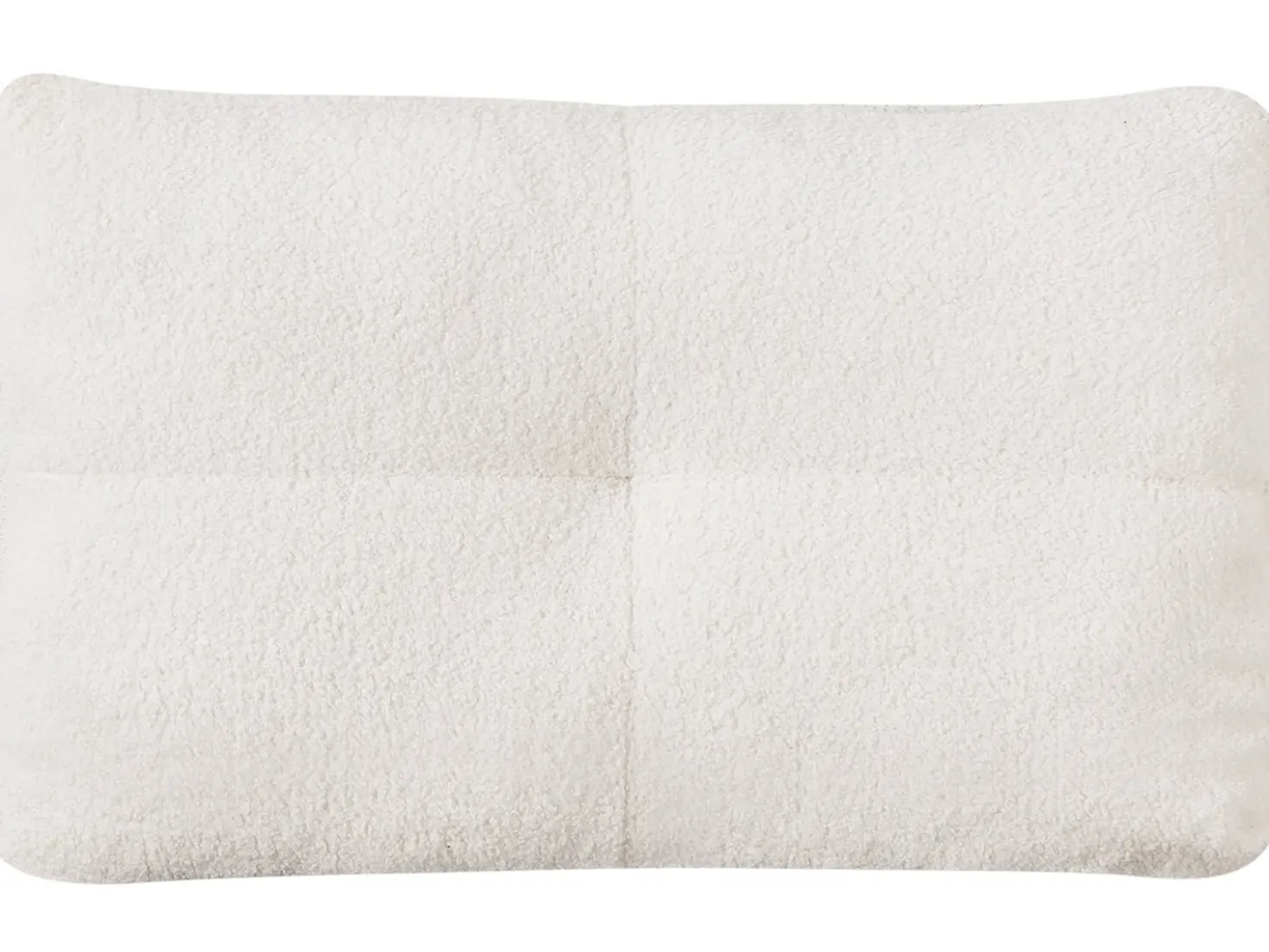 Divano letto singolo JERSLEV Bouclé Bianco sporco