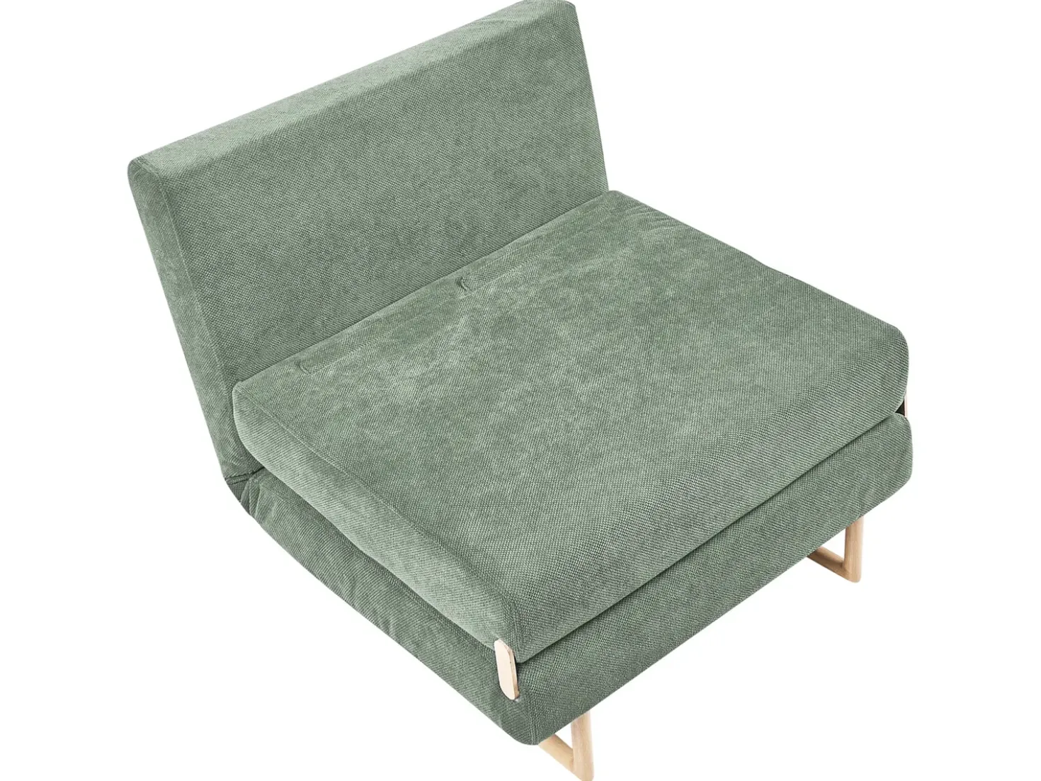 Divano letto singolo JERSLEV Tessuto Verde chiaro