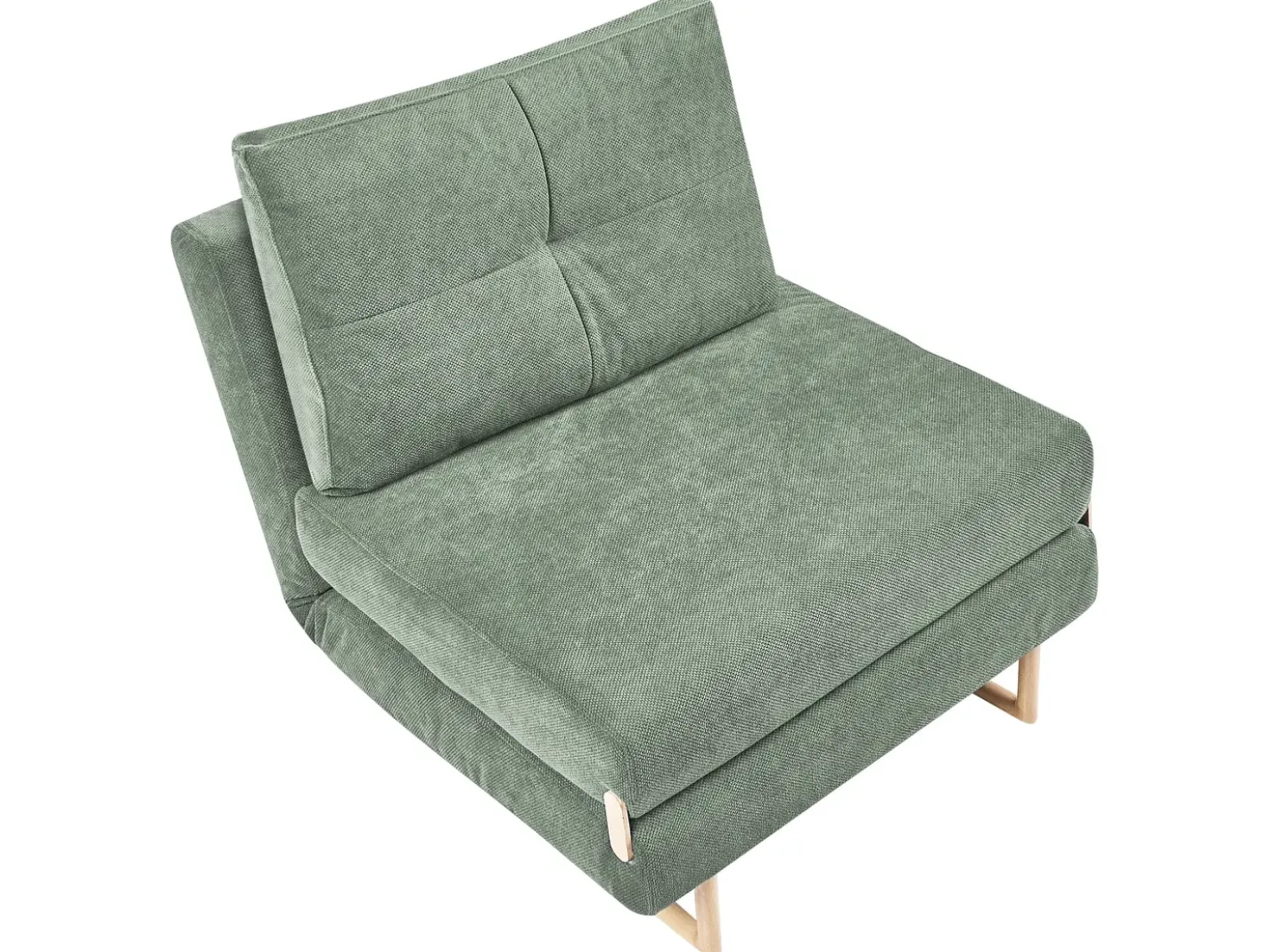 Divano letto singolo JERSLEV Tessuto Verde chiaro