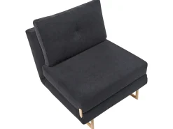 Divano letto singolo JERSLEV Tessuto Nero