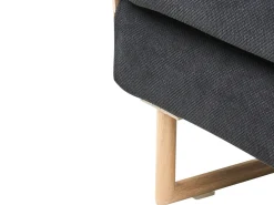Divano letto singolo JERSLEV Tessuto Nero