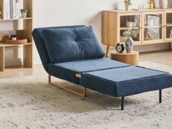Divano letto singolo JERSLEV Tessuto Blu