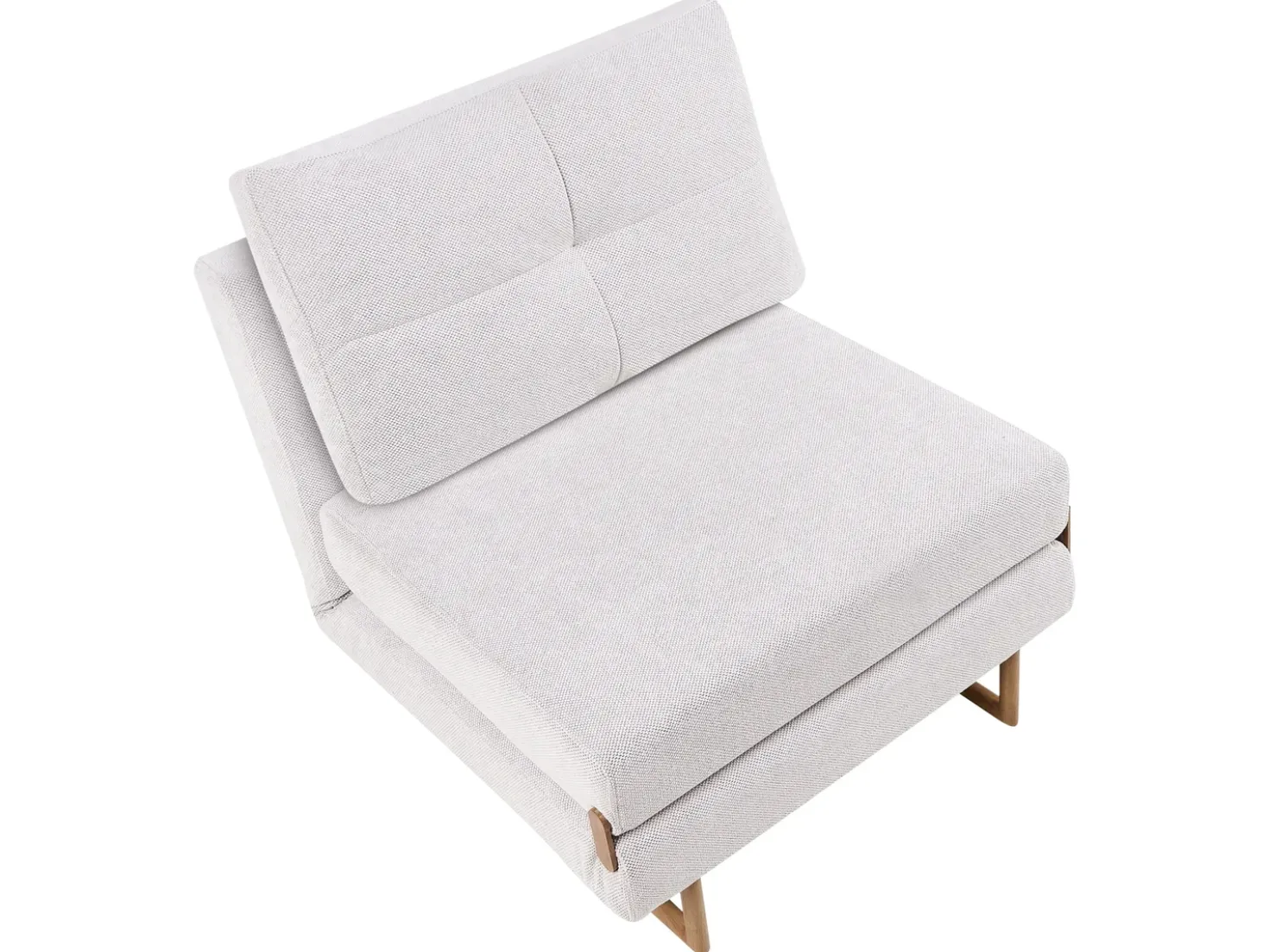 Divano letto singolo JERSLEV Tessuto Bianco sporco