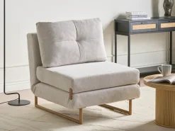 Divano letto singolo JERSLEV Tessuto Bianco sporco