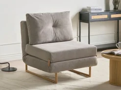 Divano letto singolo JERSLEV Tessuto Grigio
