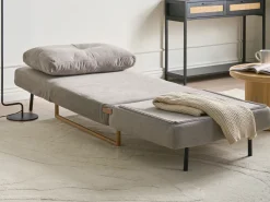 Divano letto singolo JERSLEV Tessuto Grigio