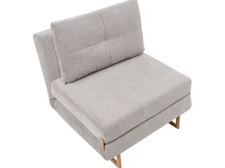 Divano letto singolo JERSLEV Tessuto Grigio