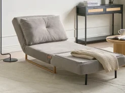 Divano letto singolo JERSLEV Tessuto Grigio