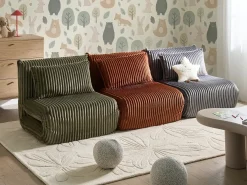 Divano letto singolo LYSEKIL Velluto a coste Verde