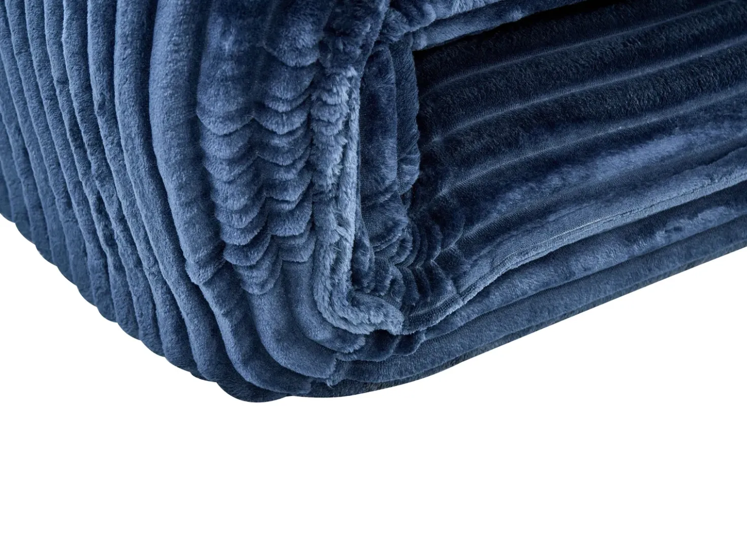 Divano letto singolo LYSEKIL Velluto a coste Blu