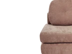 Divano letto singolo OLDEN Ciniglia Marrone