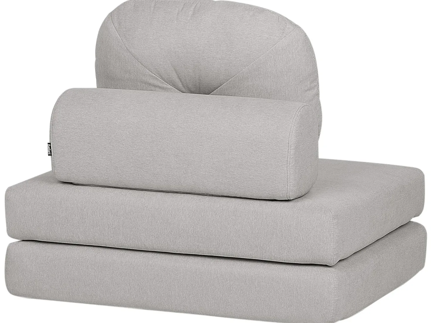 Divano letto singolo OLDEN Tessuto Grigio chiaro