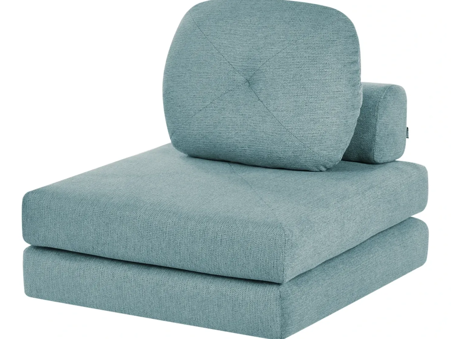 Divano letto singolo OLDEN Tessuto Verde menta