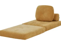 Divano letto singolo OLDEN Ciniglia Senape