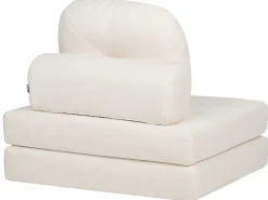 Divano letto singolo OLDEN Bouclé Bianco