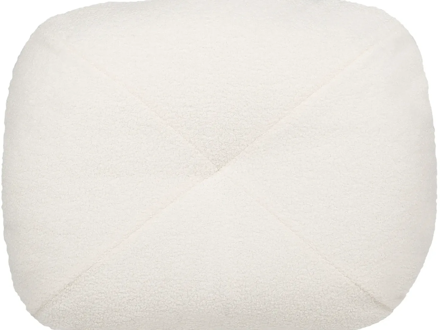 Divano letto singolo OLDEN Bouclé Bianco