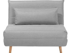 Divano letto singolo SETTEN Tessuto Grigio chiaro
