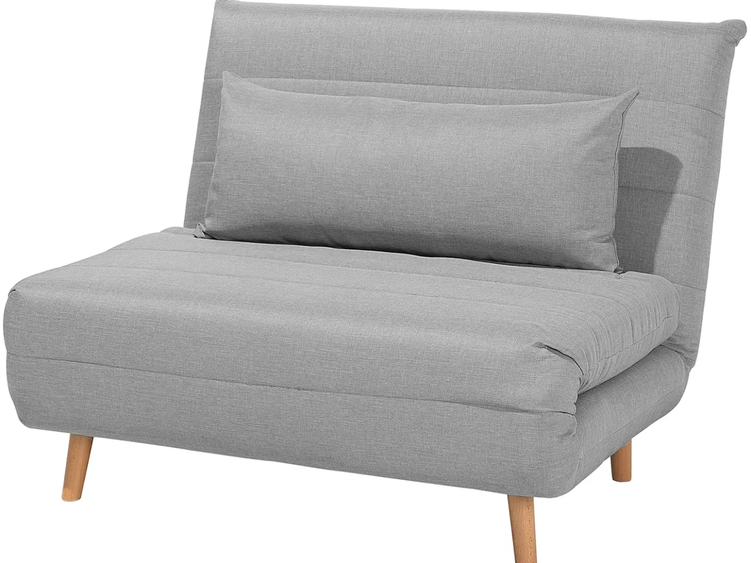 Divano letto singolo SETTEN Tessuto Grigio chiaro