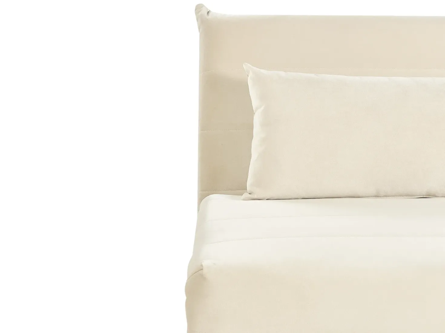 Divano letto singolo SETTEN Velluto Beige chiaro