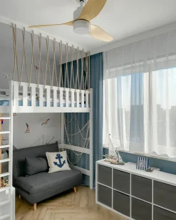 Divano letto singolo SETTEN Tessuto Grigio scuro