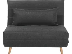 Divano letto singolo SETTEN Tessuto Grigio scuro