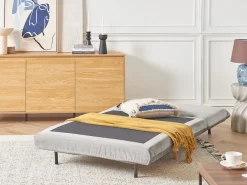 Divano letto singolo SETTEN Velluto Grigio chiaro