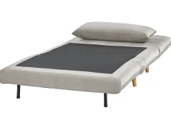 Divano letto singolo SETTEN Velluto Grigio chiaro