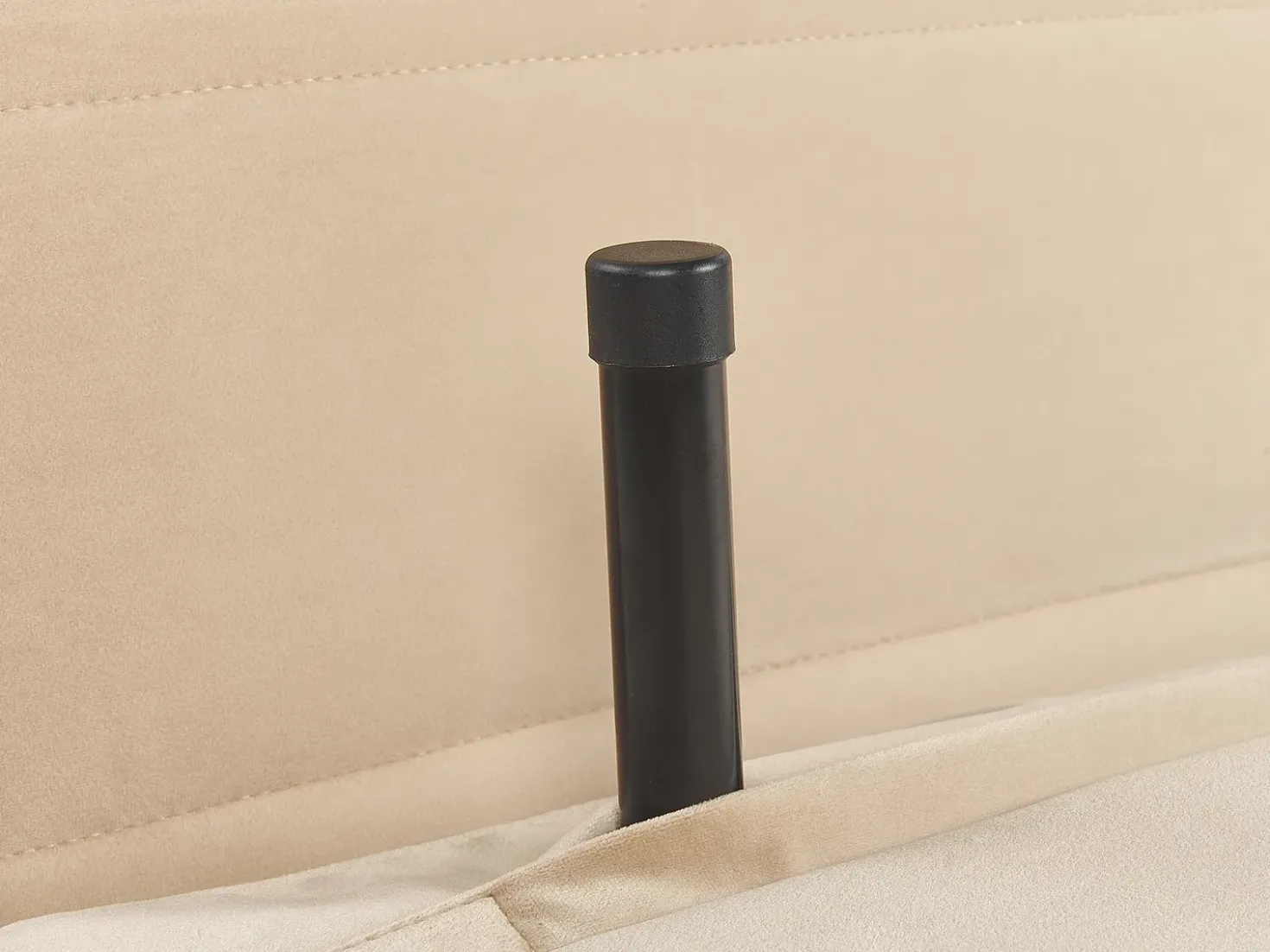Divano letto singolo SETTEN Velluto Beige sabbia