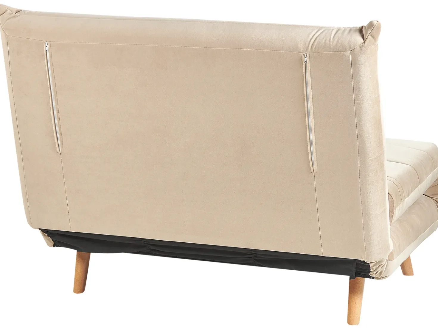Divano letto singolo SETTEN Velluto Beige sabbia