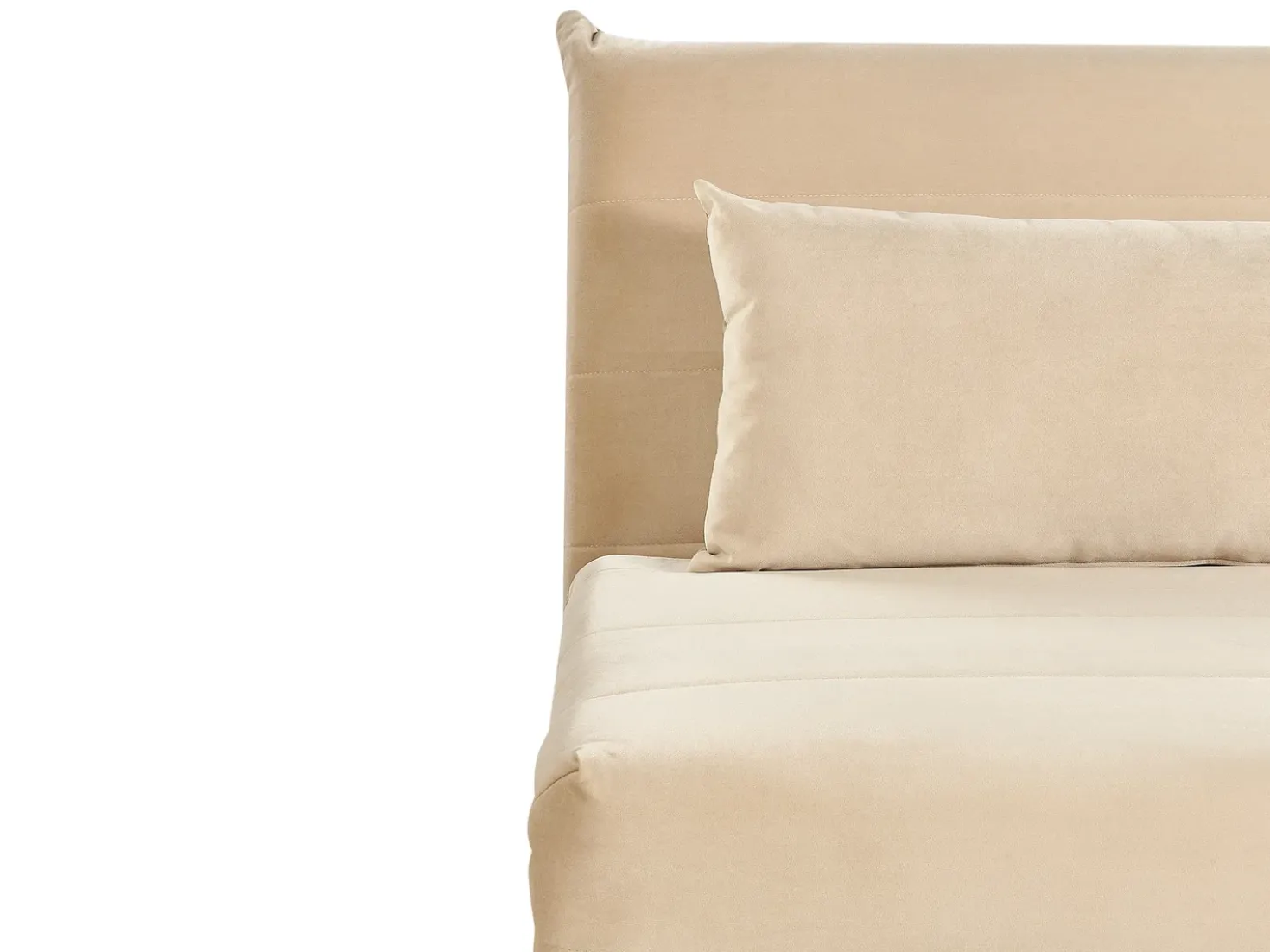 Divano letto singolo SETTEN Velluto Beige sabbia
