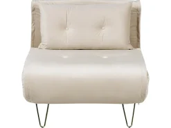 Divano letto singolo VESTFOLD Velluto Beige