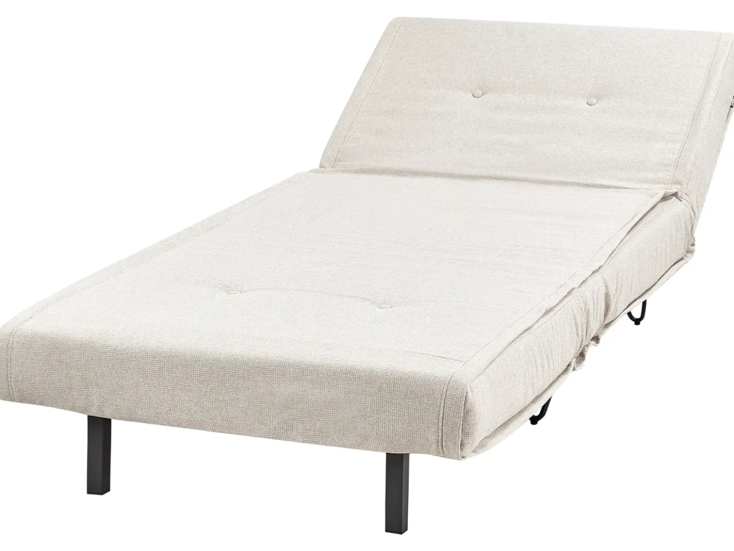 Divano letto singolo VESTFOLD Tessuto Beige chiaro