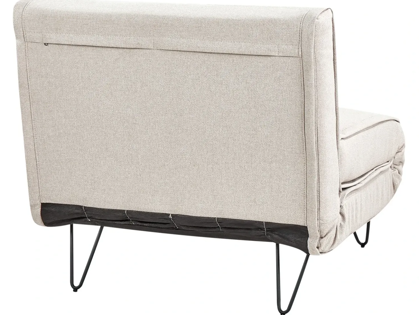 Divano letto singolo VESTFOLD Tessuto Beige chiaro