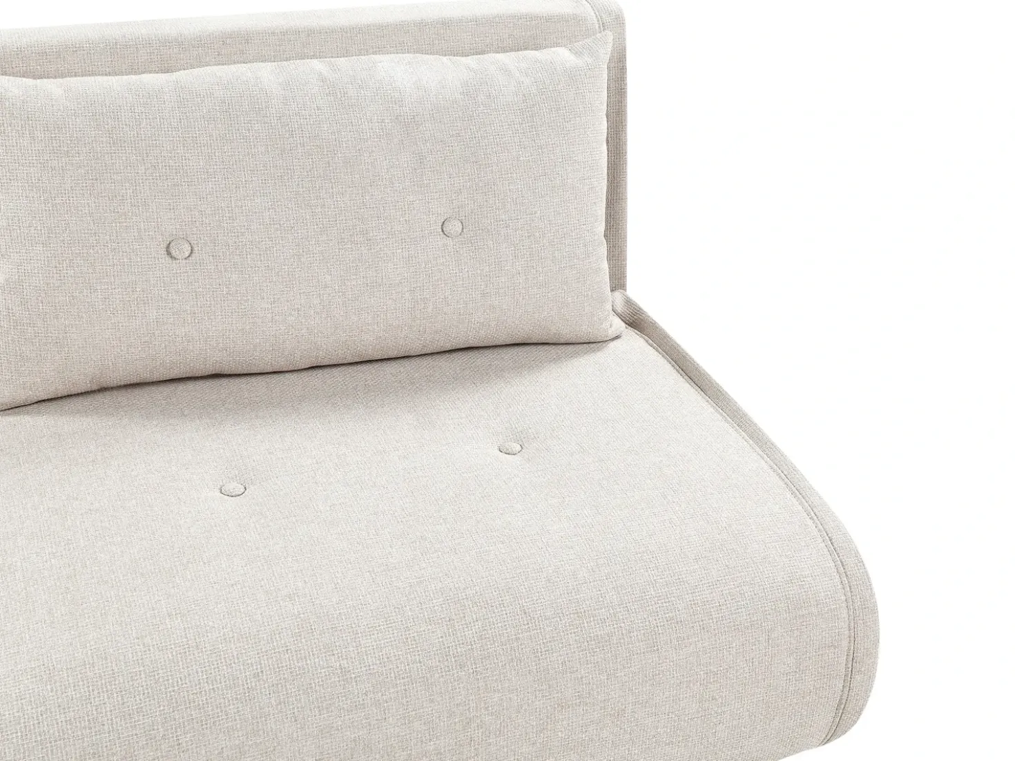 Divano letto singolo VESTFOLD Tessuto Beige chiaro