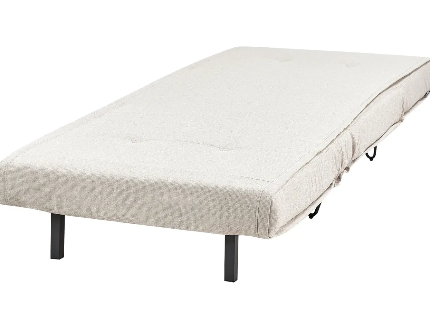Divano letto singolo VESTFOLD Tessuto Beige chiaro