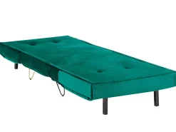Divano letto singolo VESTFOLD Velluto Verde scuro